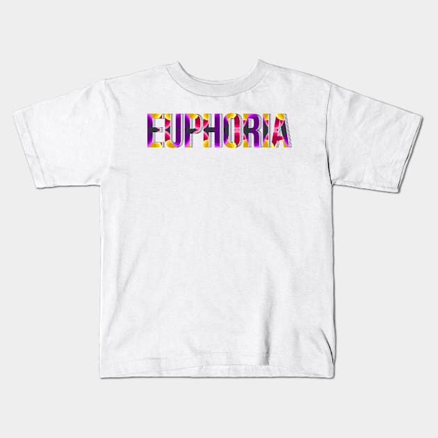 Euphoria Pattern V32 Kids T-Shirt by vectorhelowpal